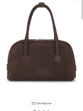 Margiela Brown Suede Dome Satchel